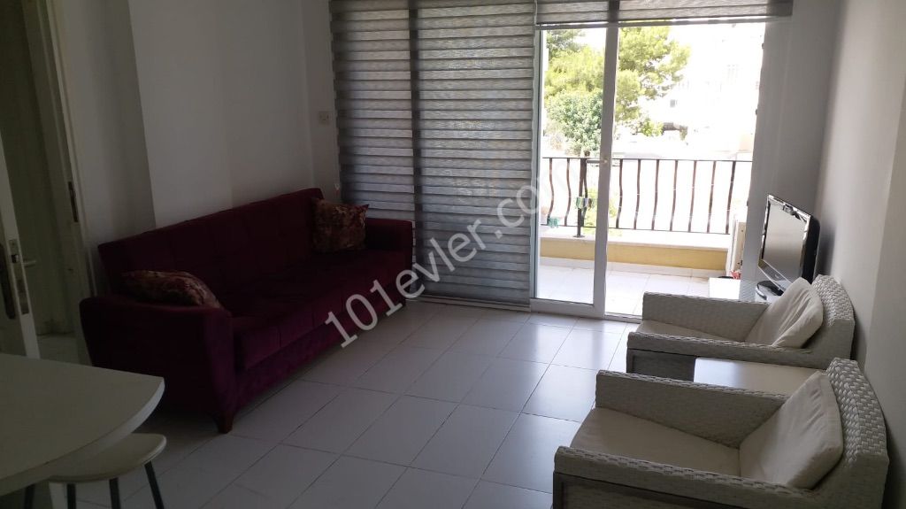 Girne merkezde aslanlı villa arkası 2 + 1 eşyalı kiralık daire