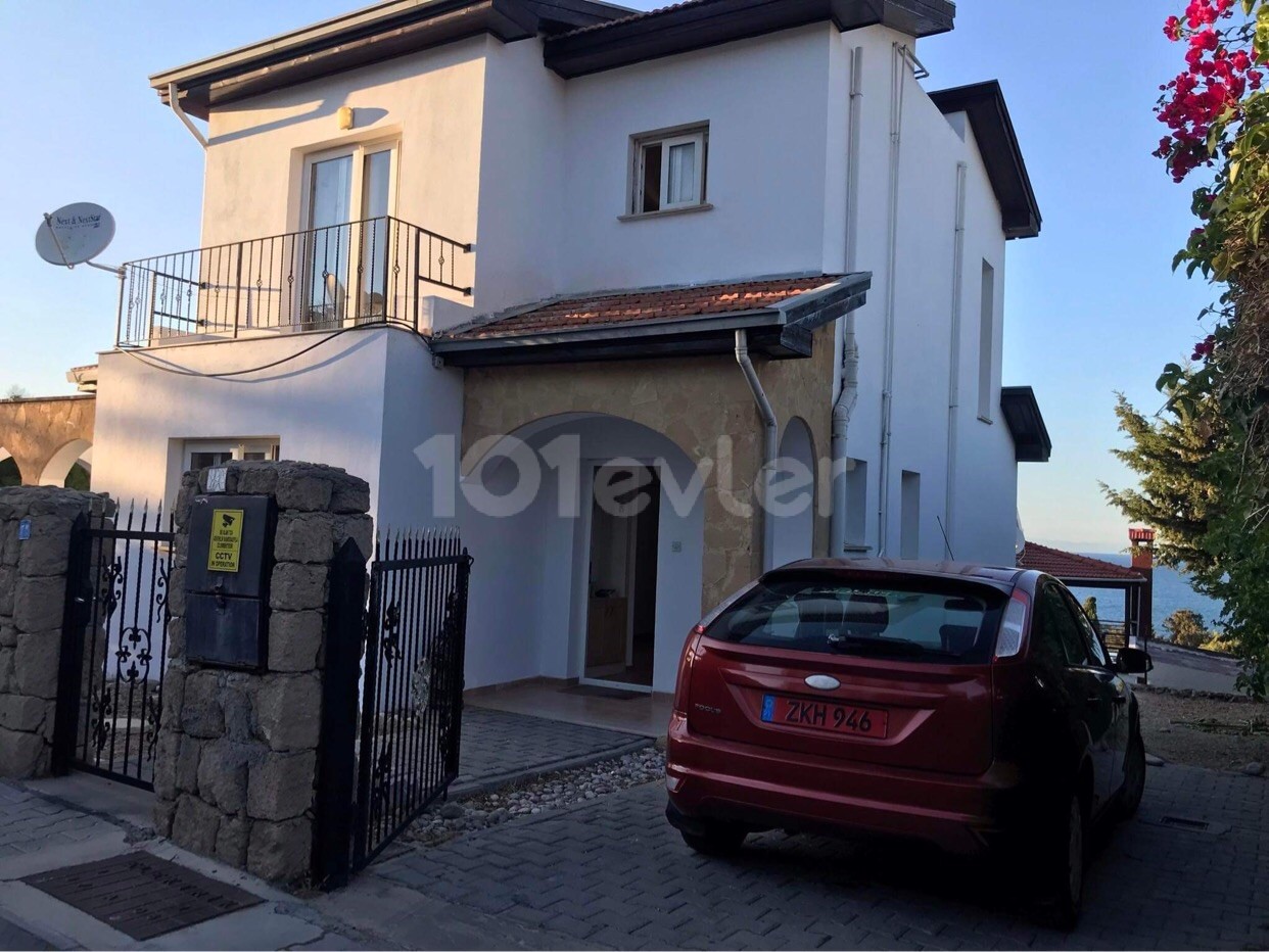 3+1 villa for rent with sea view pool and fireplace in Karsiyaka ** 