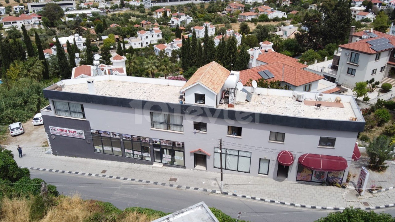 Halbgebäude zum Verkauf komplett mit ununterbrochenem Meerblick in chatalköy 110 metre2 Geschäft 100 metre2 halbgebäude zum Verkauf mit Kamin 2 + 1 Wohnung und Dachterrasse ** 