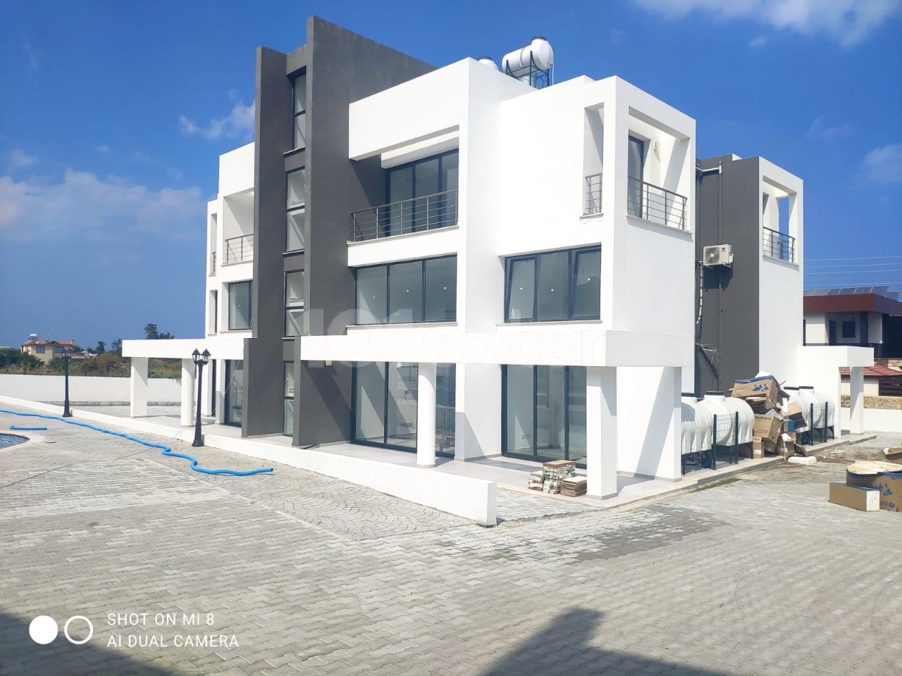 2 + 1 apartment for rent with zero furniture in Karaoglanoglunda complex with pool ** 