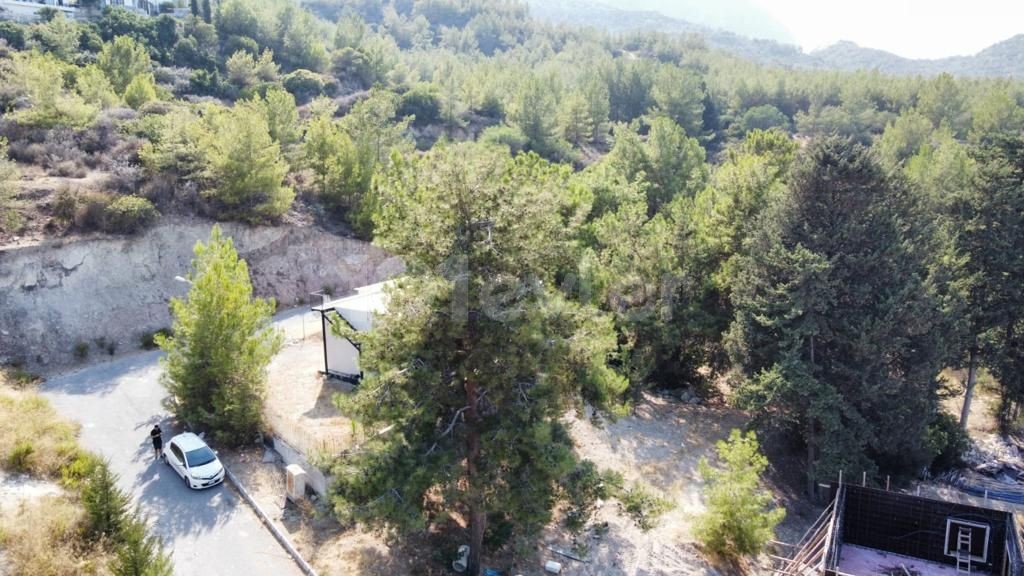 615 m2 land for sale in Karmide with mountain and sea view project ready