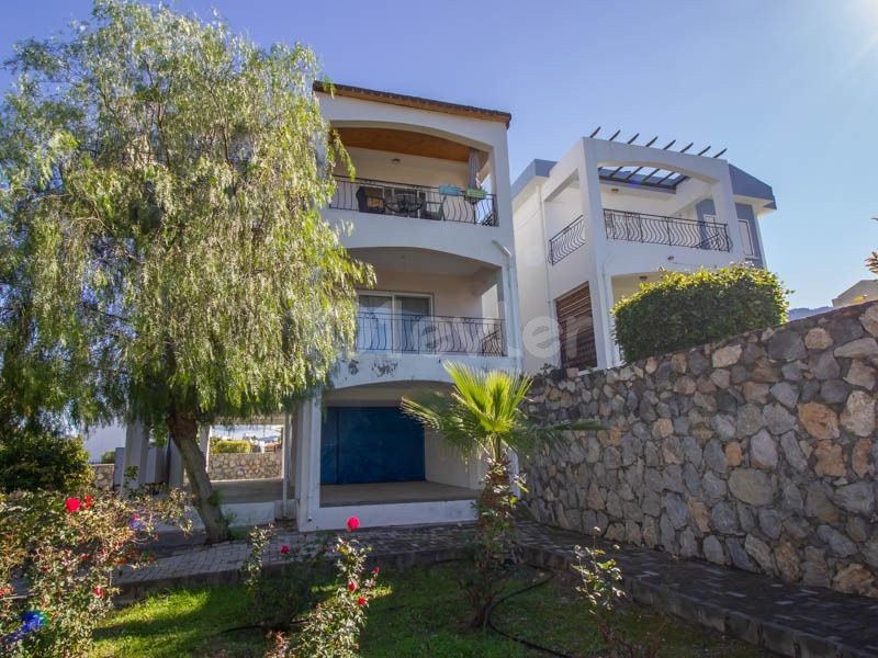 (05338312383) 2+1 apartment for sale with wonderful mountain and sea views 