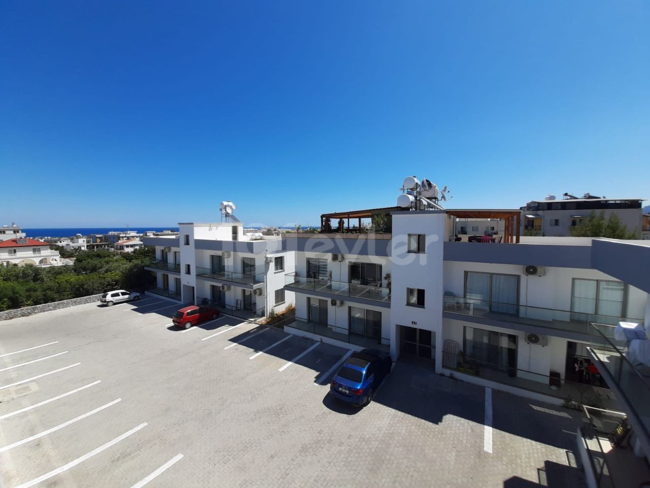 Full Sea View Alsancak 2+1 Residence For Sale ** 