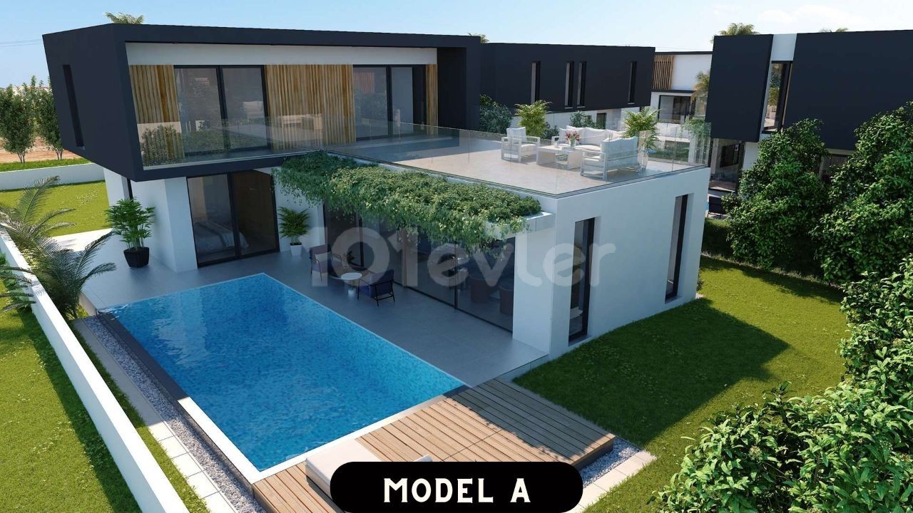 3+1 Villa Projekt Zum Verkauf In Famagusta New Bosporus ** 