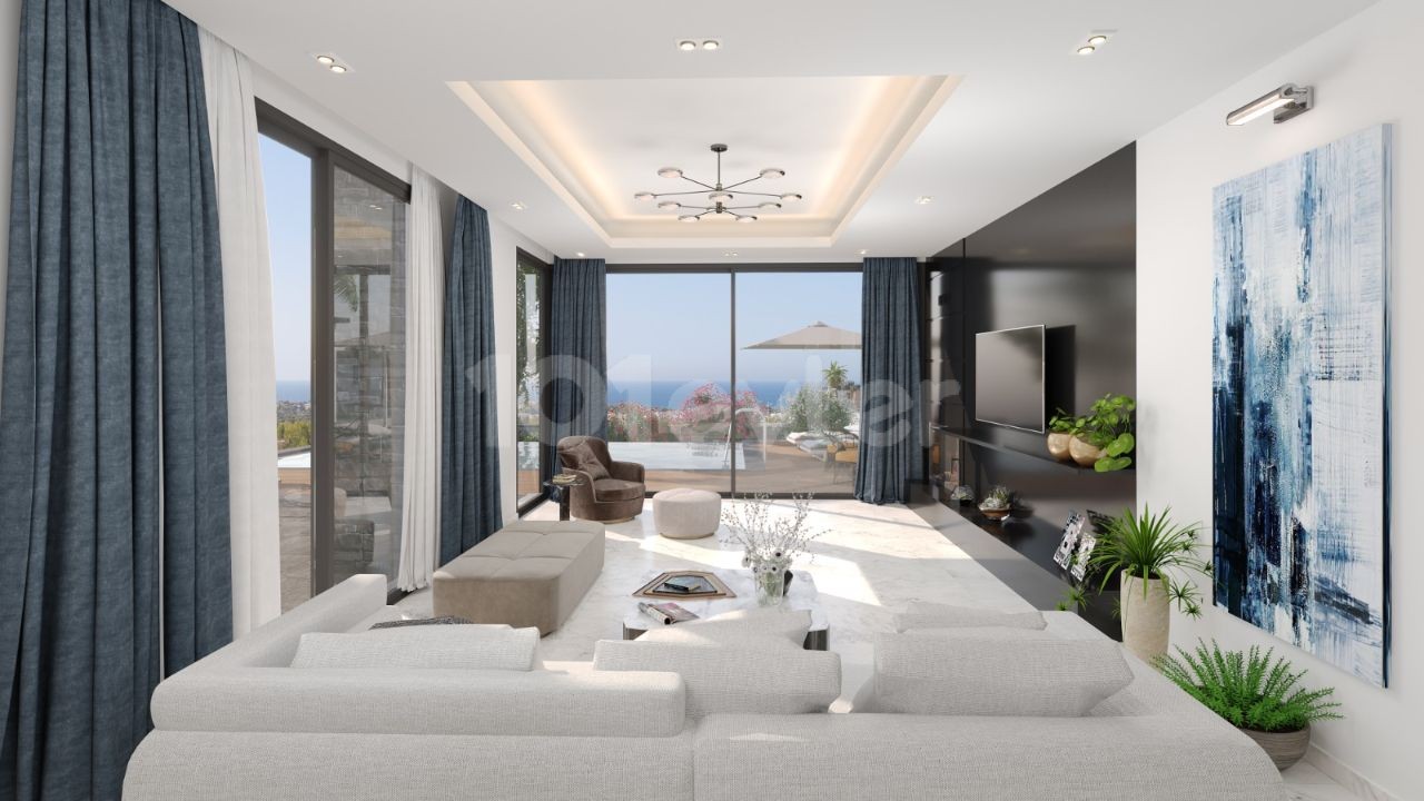 4 + 1 VILLA PROJECT WITH MAGNIFICENT SEA VIEW IN ZEYTINLIK ** 