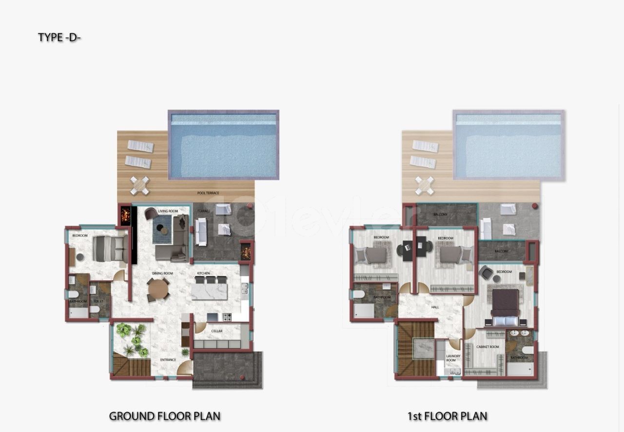 4+1 VILLA PROJEKT MIT HERRLICHEM MEERBLICK IM OLIVENHAIN ** 