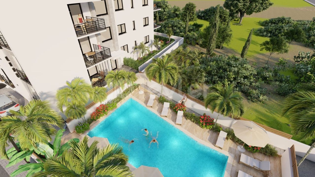 2 + 1 Apartment Mit Pool In Alsancak ** 