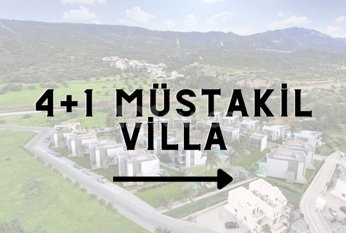 1 + 1, 2 + 1 Twin Villa, 4 + 1 Detached Villa Project in Girne Bahçeli Region ** 