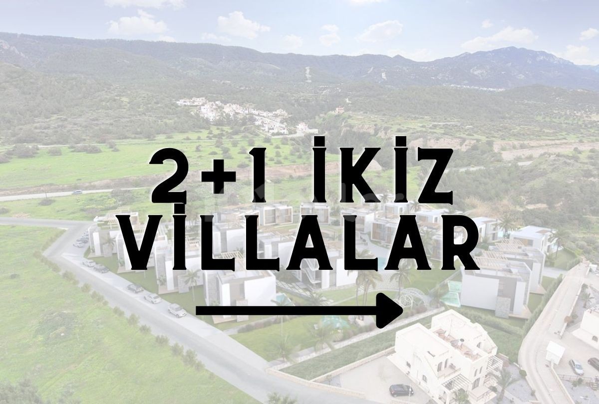 1 + 1, 2 + 1 Twin Villa, 4 + 1 Detached Villa Project in Girne Bahçeli Region ** 