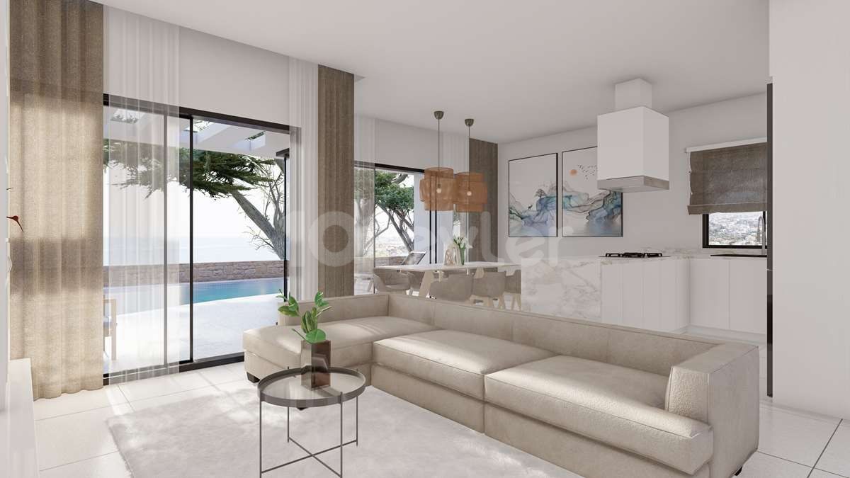 1 + 1, 2 + 1 Twin Villa, 4 + 1 Detached Villa Project in Girne Bahçeli Region ** 