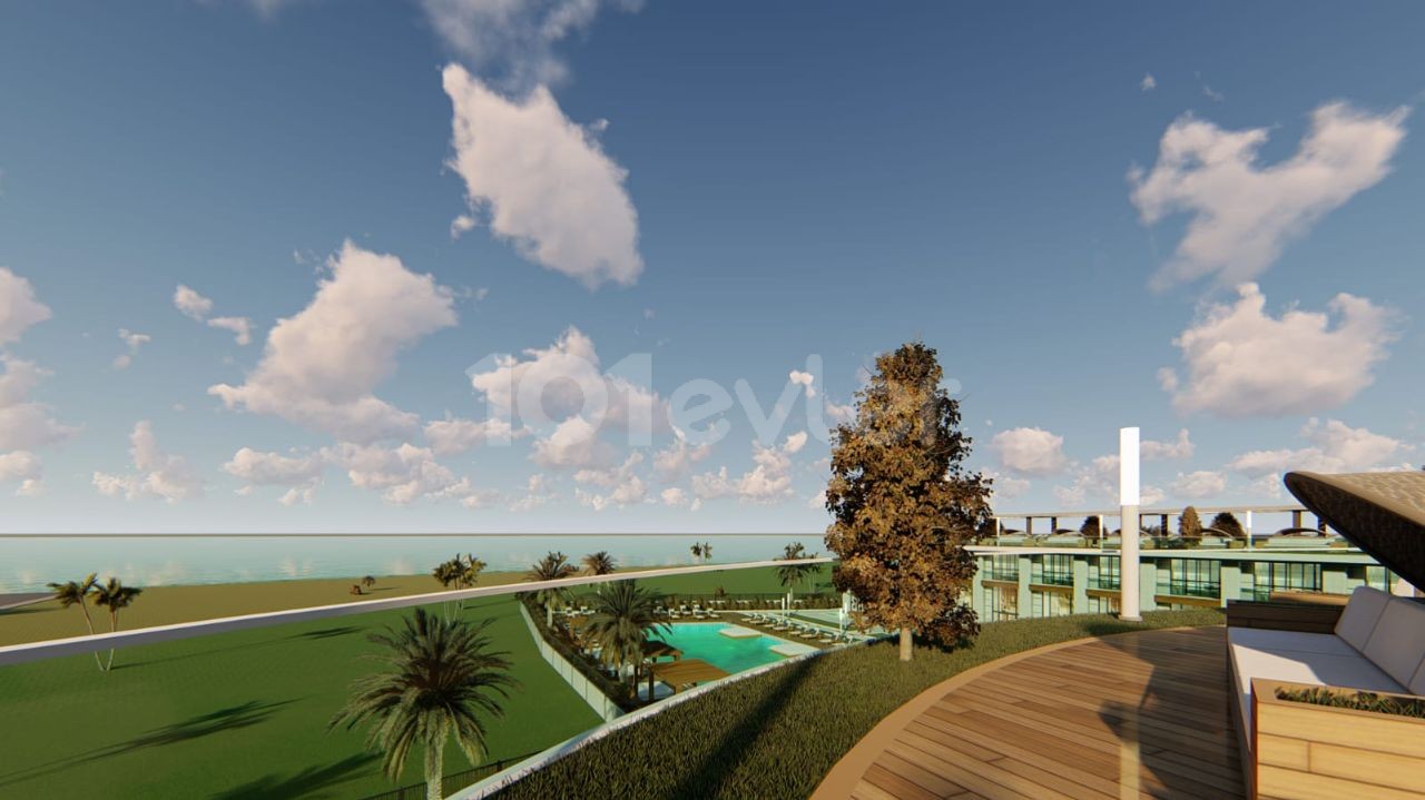 2 + 1 Duplex Apartment with Pool on the Beach in Kyrenia Lapta ** 