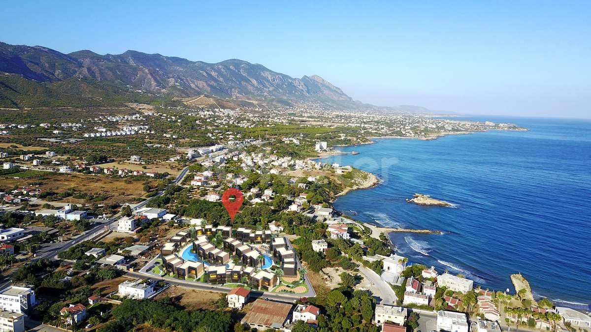 3 + 1 Luxus-Loft-Wohnungen zu verkaufen in Kyrenia De Sea 200 METRE, 10 Minuten vom Stadtzentrum entfernt