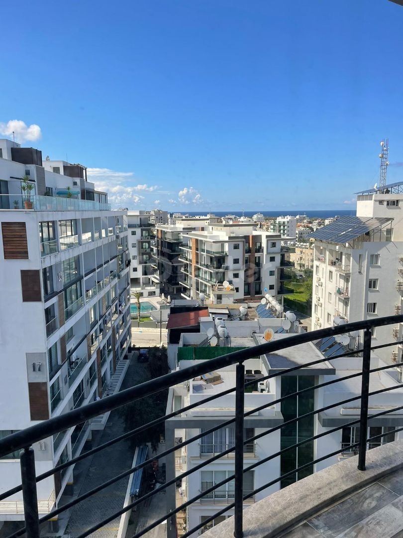 2+1 Sea View Fully Furnished Luxury Flat For Rent In Kyrenia City Center