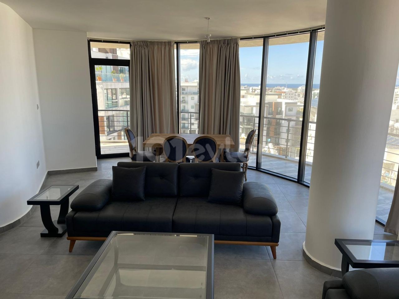 2+1 Sea View Fully Furnished Luxury Flat For Rent In Kyrenia City Center