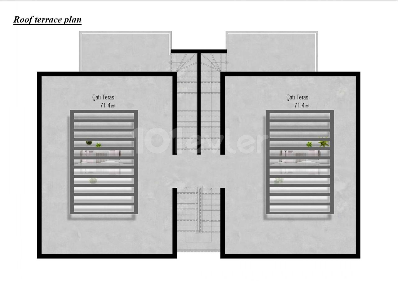 Luxury 2+1 Residence Project 75 Meters From The Sea in Çatalköy, Girne