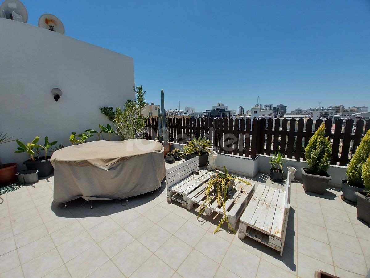 For Sale 2+1 Penthouse With Large Terrace In Family Apartment