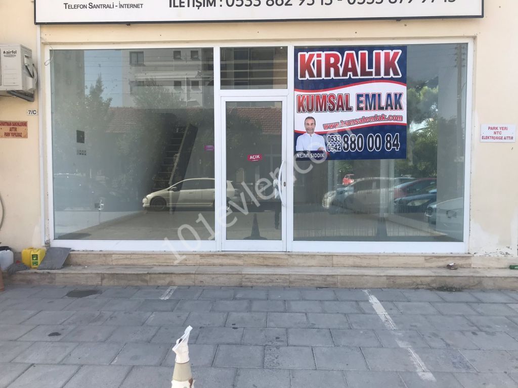 Lefkoşa Yenişehir'de Sende Katlı Aylık Ödemeli Kiralık Dükkan 4500 TL