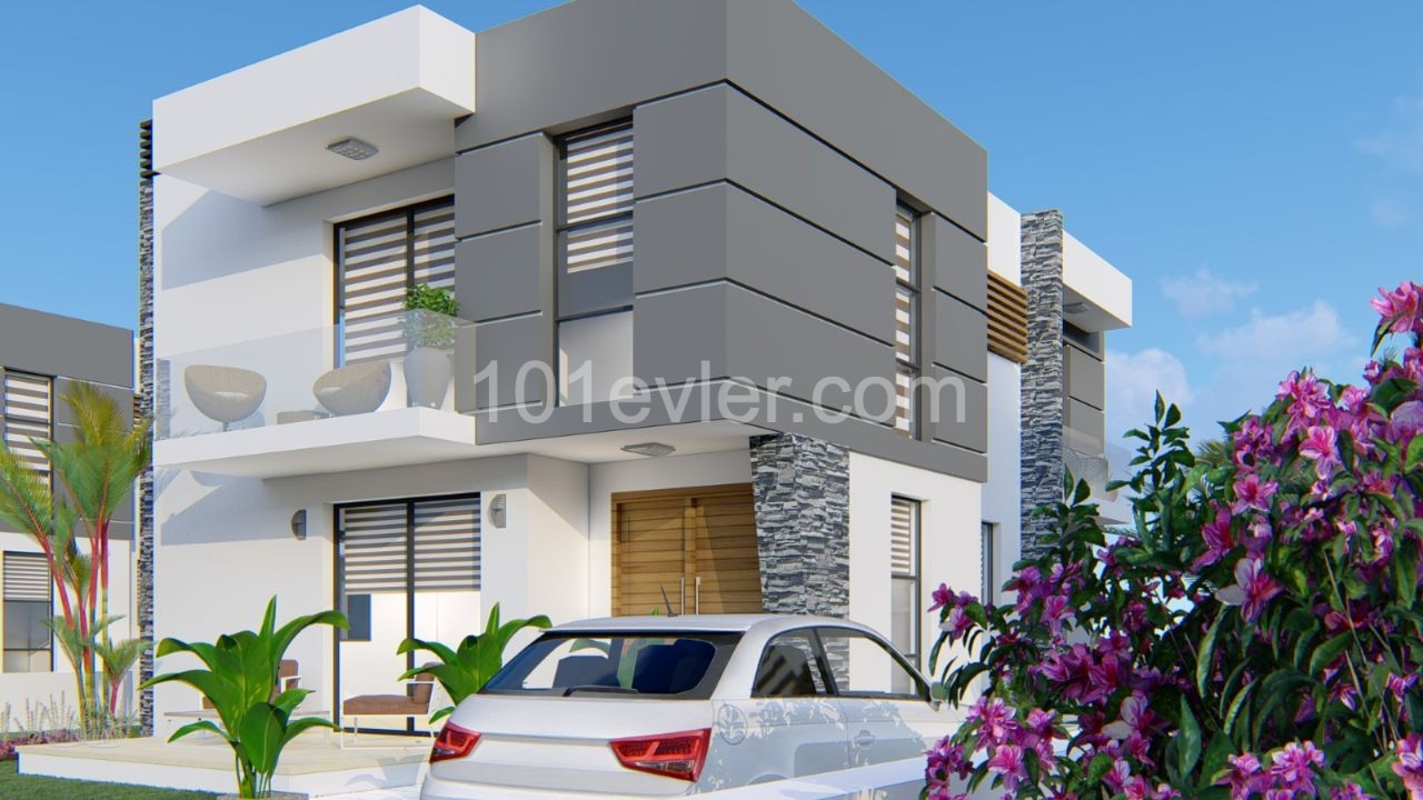 Duplex 3 + 1 Villas for Sale in Nicosia Hamitkoy at Prices Starting from STG 195,000 ** 