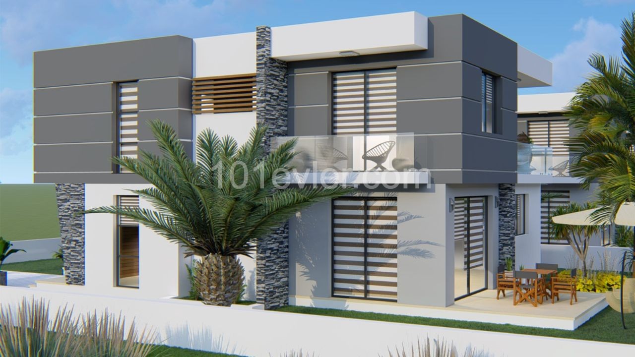 Duplex 3 + 1 Villas for Sale in Nicosia Hamitkoy at Prices Starting from STG 195,000 ** 