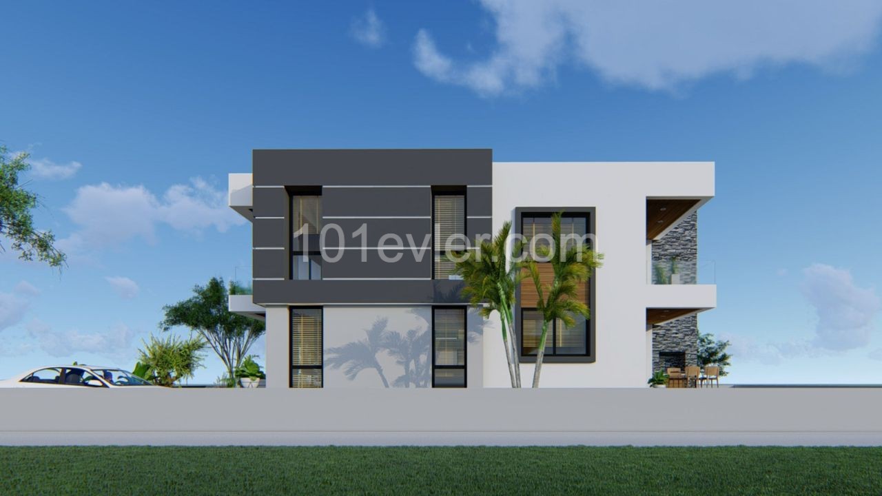 Duplex 3 + 1 Villas for Sale in Nicosia Hamitkoy at Prices Starting from STG 195,000 ** 