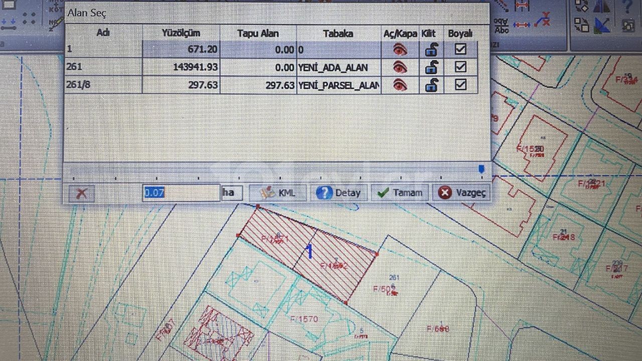 LEFKOŞA ORTAKÖYDE 4 KAT İZİNLİ APARTMANLIK ARSA