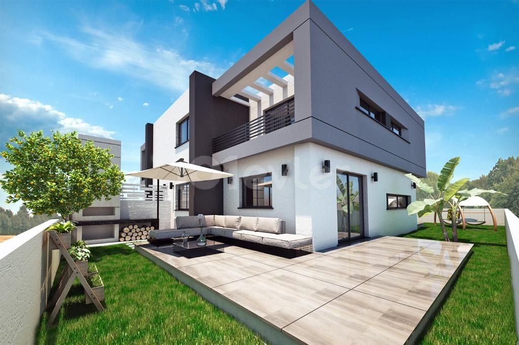 NEW NEW, TWIN DETACHED HOUSE FOR SALE IN KYRENIA BOSPHORUS, DELIVERED JANUARY 1, 2025