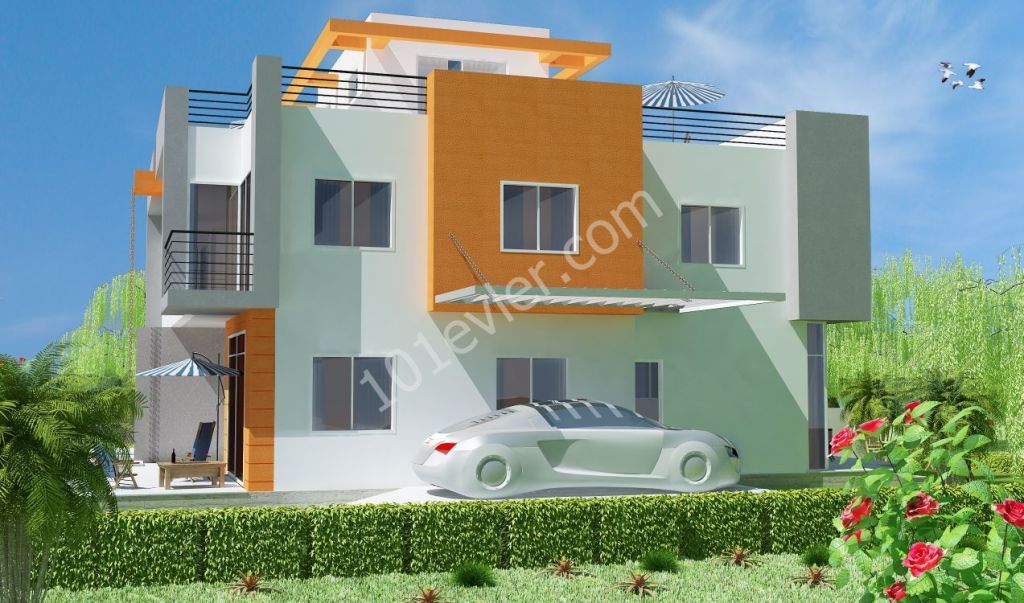 Large 3 bed. semi-detached villa for sale, only 5 min. drive to Famagusta, FLEXIBLE PAYMENT PLAN AVAILABLE