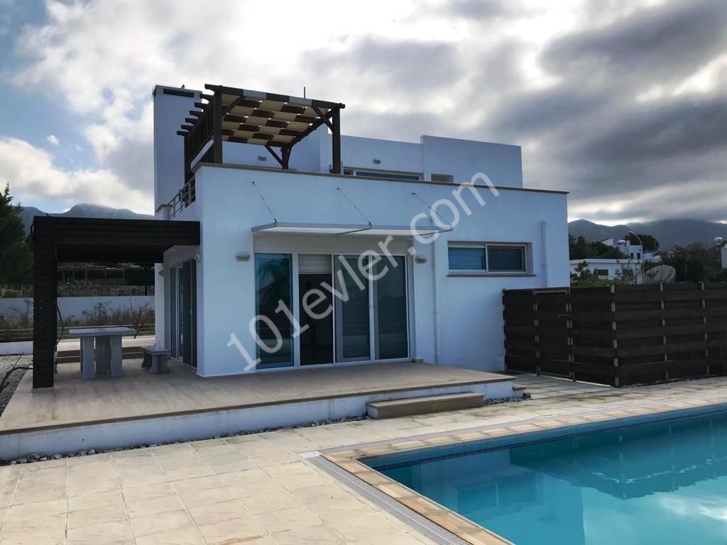 Seafront development, 4 + 1 villa with pool for sale in Catalkoy