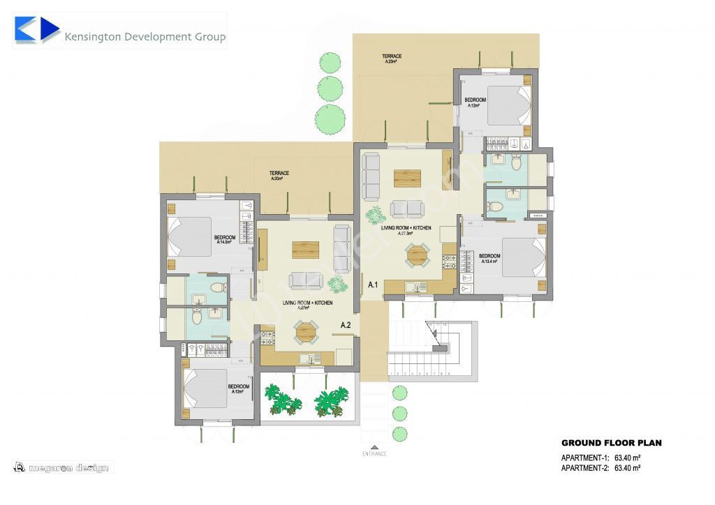 2+1 Wohnung zum Verkauf in Esentepe