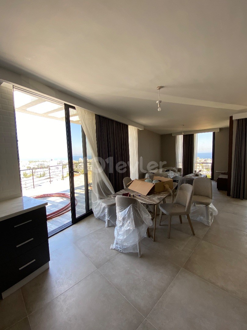 ULTRA LUXURIOUS DUBLEX PENTHOUSE FOR SALE IN KYRENIA WITH  MOUNTAIN AND SEA VIEW AND PRIVATE MASTER BEDROOM FLOOR