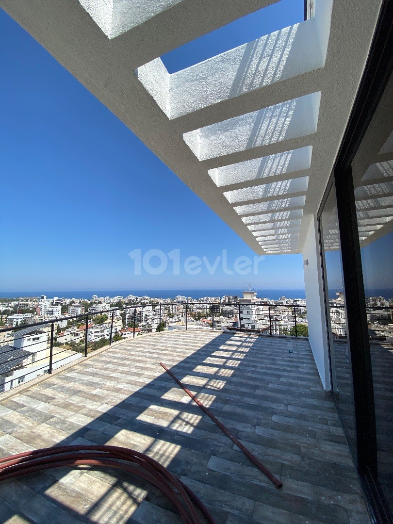 ULTRA LUXURIOUS DUBLEX PENTHOUSE FOR SALE IN KYRENIA WITH  MOUNTAIN AND SEA VIEW AND PRIVATE MASTER BEDROOM FLOOR