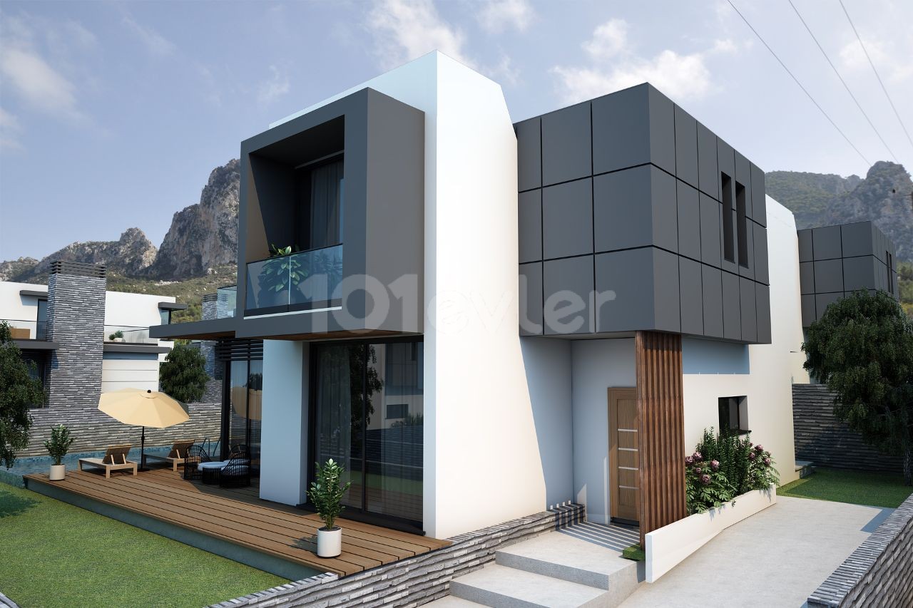 Zero Villa with 3 + 1 Pool for Sale in Kyrenia Karmi ** 