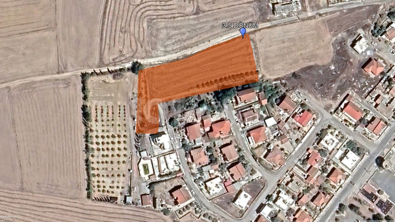 LEFKOŞA MERIC 3 ACRES OF LAND SUITABLE FOR PARCELING OR SITE CONSTRUCTION