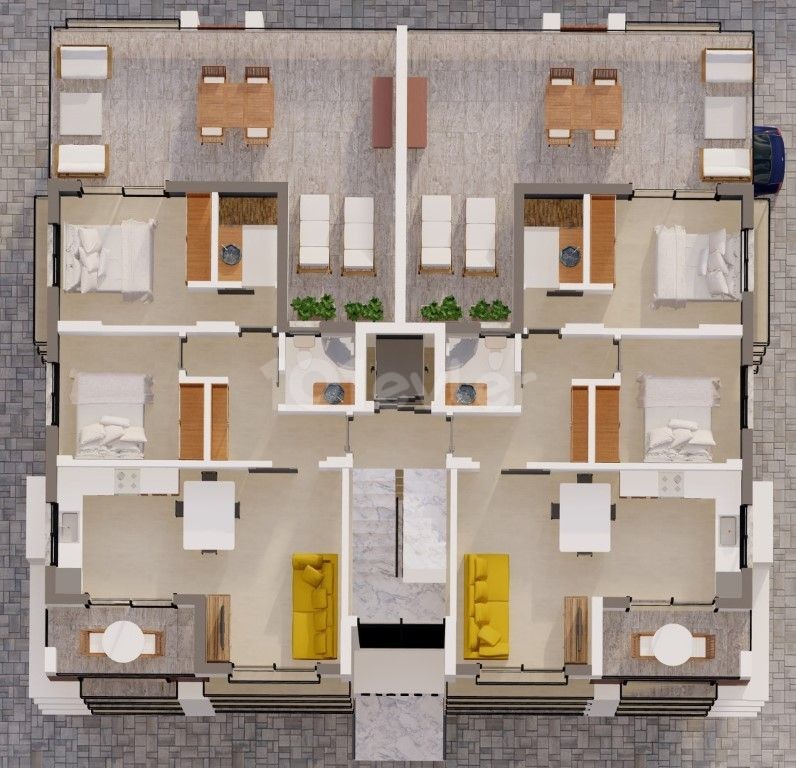 2+1 FLATS FOR SALE IN THE CENTER OF GAZİMAĞUSA ** 