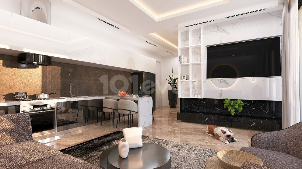 2+1 FLATS FOR SALE IN İSKELE LONG BEACH AREA ** 
