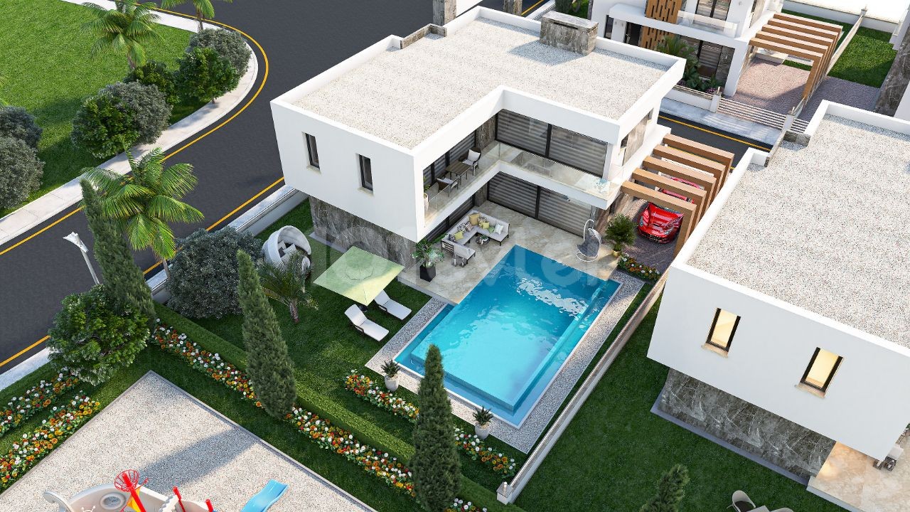 3 + 1 VILLEN MIT POOL IN YENIBOGAZICI ** 