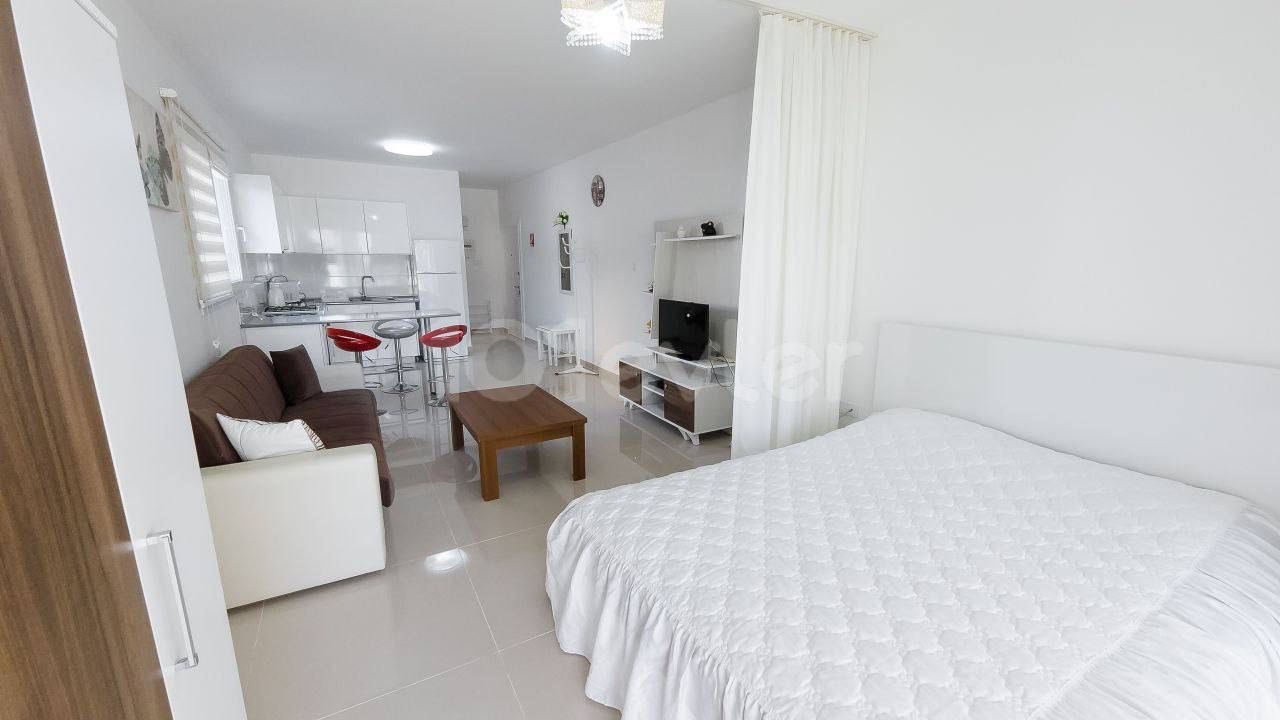 SUITABLE INVESTMENT STUDIO FLAT FOR SALE IN SEZAR RESORT IN CYPRUS, ISKELE REGION