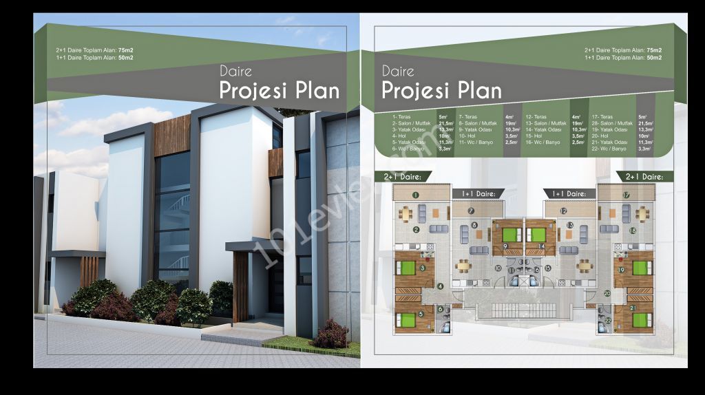 Alsancakta yeni projede satılık daireler