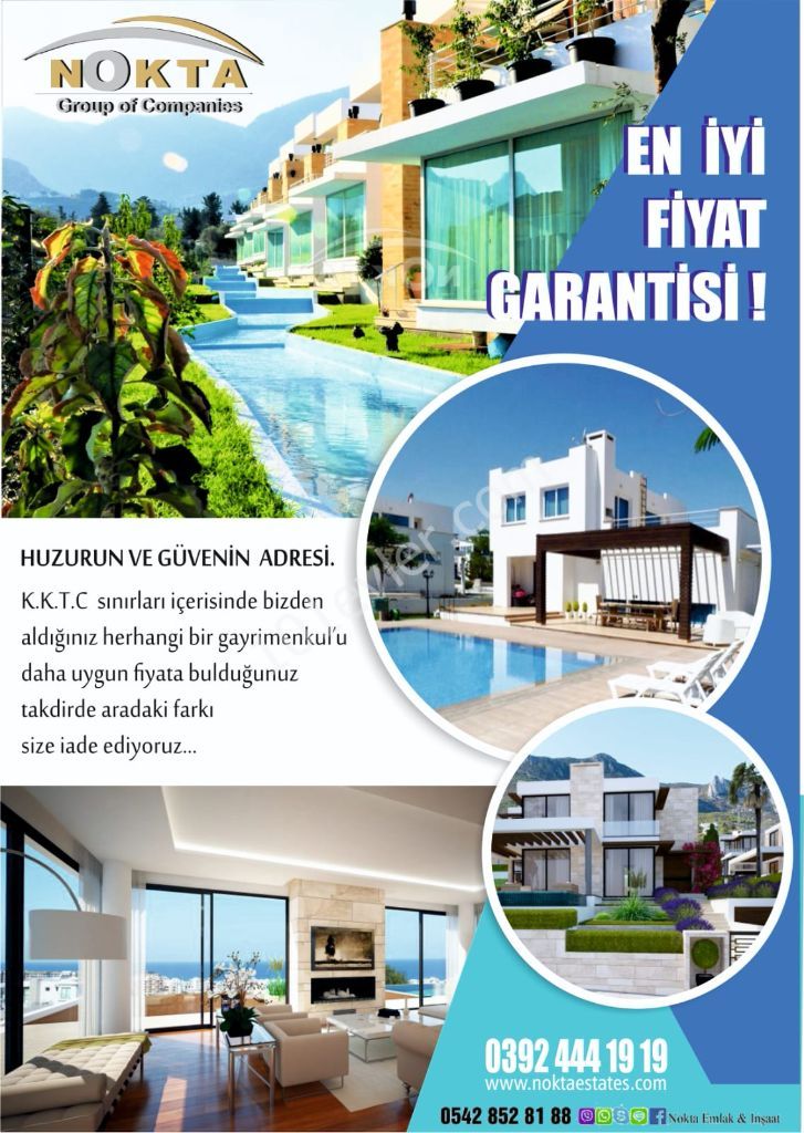 Denize sıfır  satılık geniş 2+1 townhouse