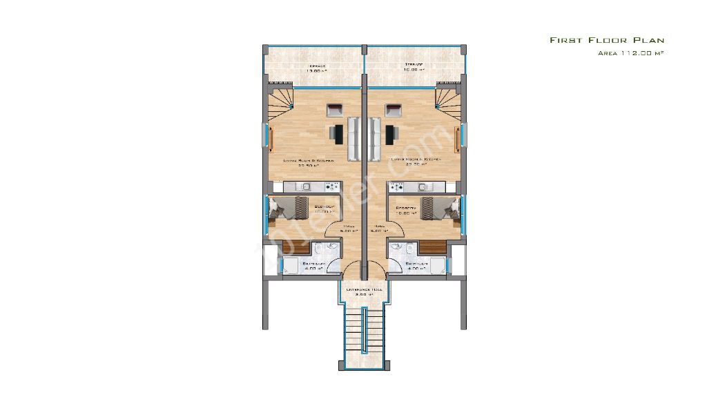 Esentepenin en guzel projesi! 1+1 bahceli  ve 2+1 loft  lux daireler!