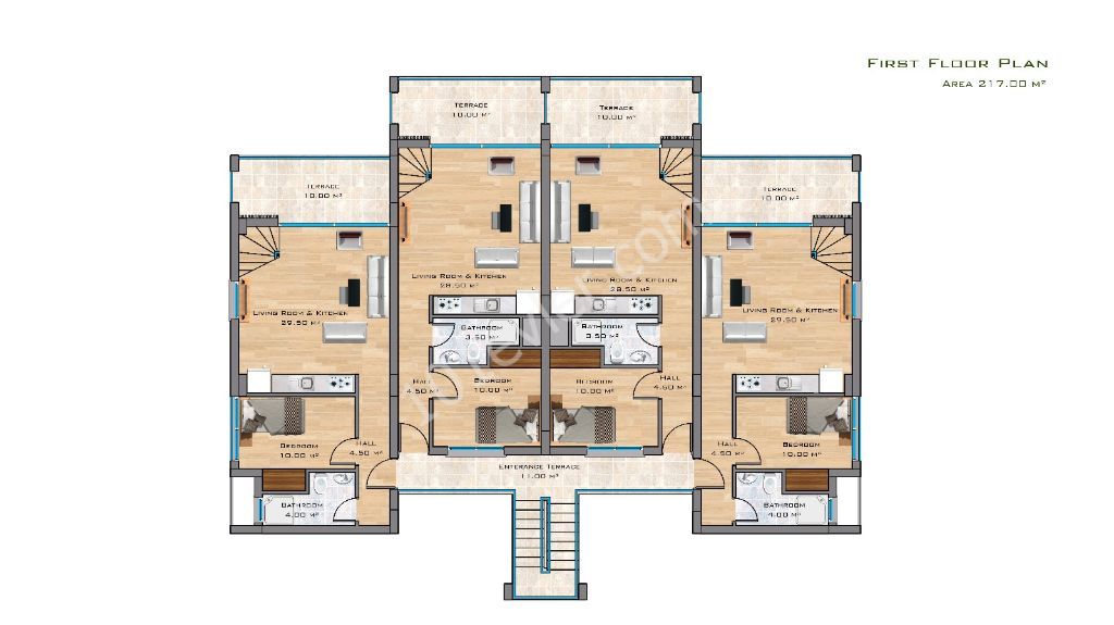 Esentepenin en guzel projesi! 1+1 bahceli  ve 2+1 loft  lux daireler!