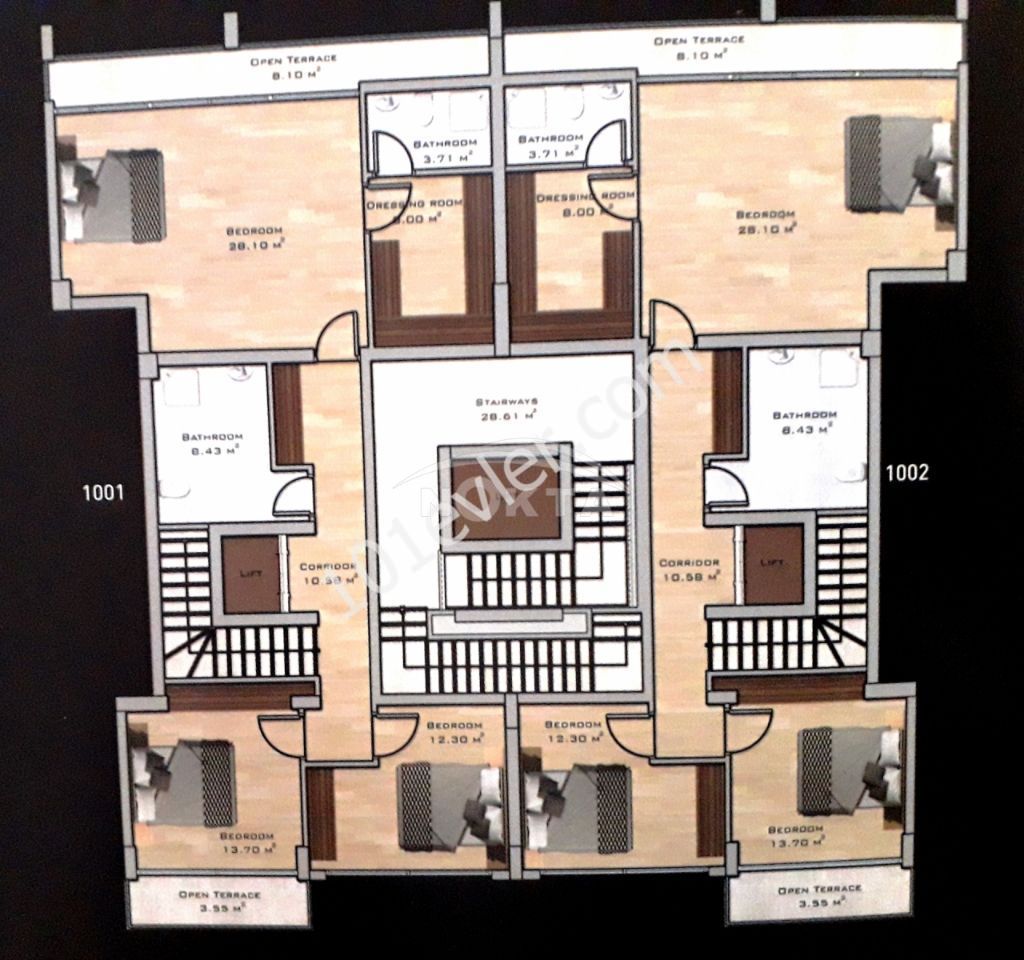  Turkish title 2+1 and 3+1 new apartments for sale !!!