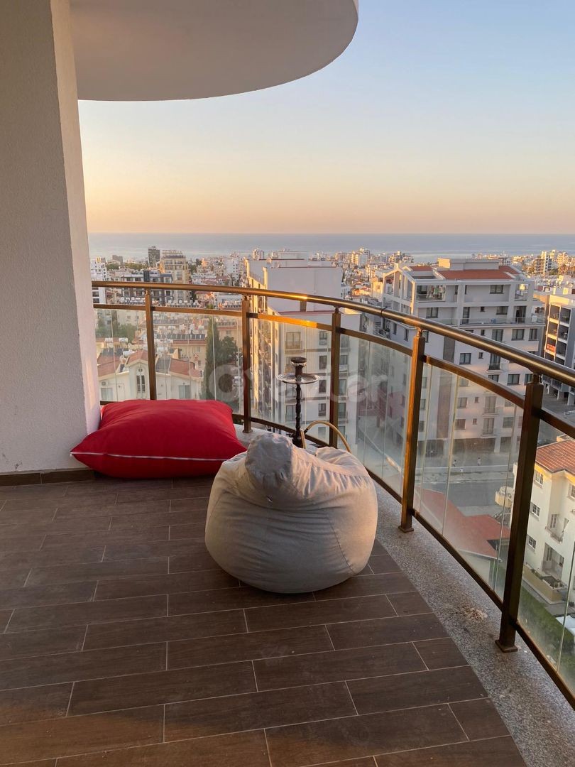 Sea view apartment for sale in a residence in the center of Kyrenia ** 