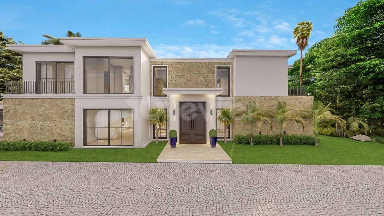 Kyrenia Bellapais Ultra Luxus 4 + 1 Türkische Villa auf 2230 m2 Grundstück ** 