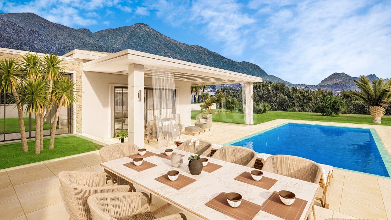 Kyrenia Bellapais Ultra Luxus 4 + 1 Türkische Villa auf 2230 m2 Grundstück ** 