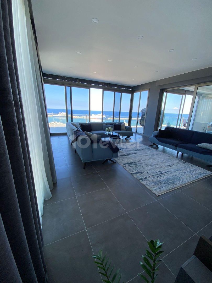 For Sale 3+1 Penthouse with Magnificent Sea View in Kyrenia Center 