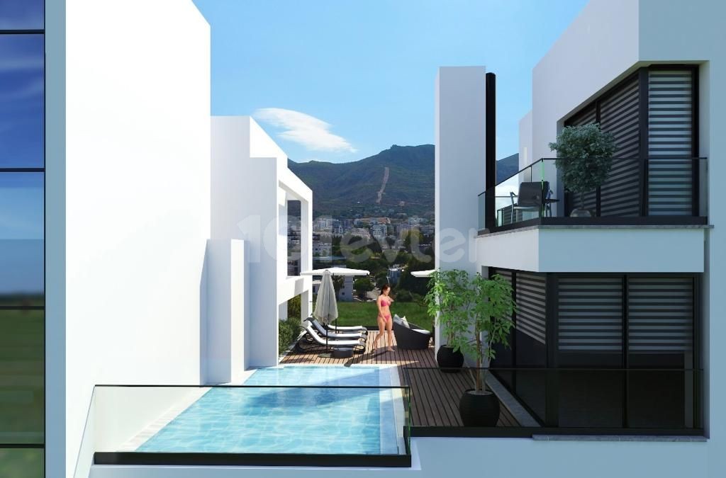 2+1 Luxury Penthouse for Sale in Kyrenia Center