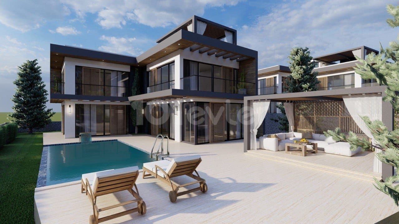 4+1 Luxusvilla zum Verkauf in Ozanköy, Kyrenia