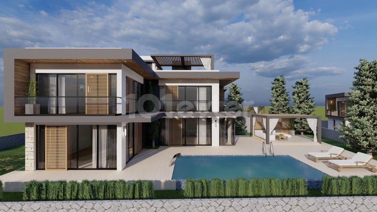 4+1 Luxusvilla zum Verkauf in Ozanköy, Kyrenia