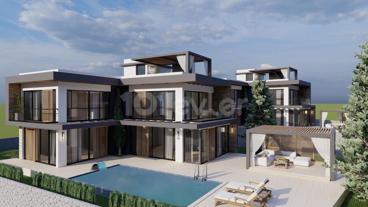 Girne Ozanköy'de 4+1  Satılık Lüks Villa